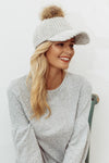 Corduroy Hair Ball Adjustable Hat-Hats-Arimonz-Arimonz