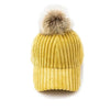 Corduroy Hair Ball Adjustable Hat-Hats-Arimonz-GINGER-Arimonz
