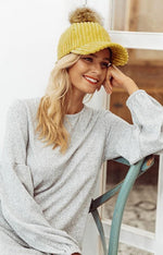 Corduroy Hair Ball Adjustable Hat-Hats-Arimonz-Arimonz