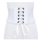 Corset Tassels Elastic Belt-Belts-Arimonz-White-Arimonz