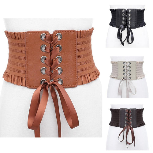 Corset Tassels Elastic Belt-Belts-Arimonz-Arimonz