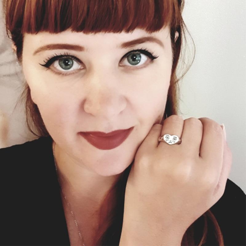 Creative Cry Face Rings for Women Trendy Resizable Ring Jewelry-Rings-Arimonz-Arimonz