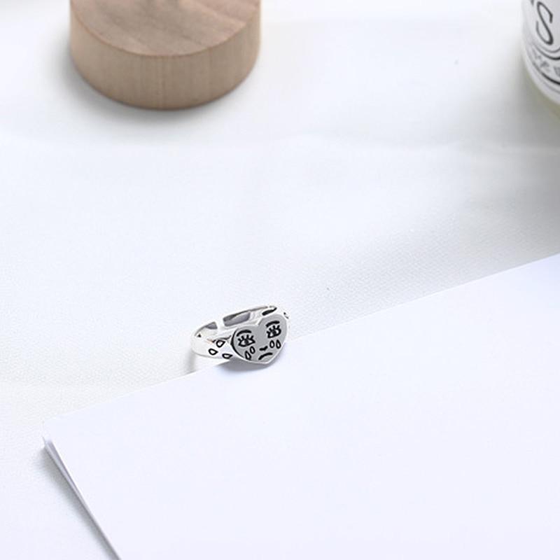 Creative Cry Face Rings for Women Trendy Resizable Ring Jewelry-Rings-Arimonz-Arimonz