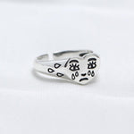 Creative Cry Face Rings for Women Trendy Resizable Ring Jewelry-Rings-Arimonz-Arimonz