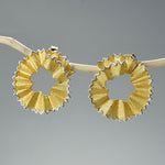 Creative Pencil Shavings Design Stud Earrings for Women Fine Jewelry-Earrings-Arimonz-Gold-Arimonz
