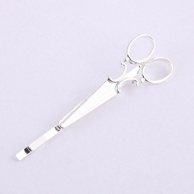 Creative Scissors Shape Hair Clip-Hair Accessories-Arimonz-Silver-Arimonz