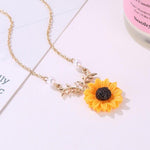 Creative Sunflower Pendant Necklace Vintage Fashion Jewelry Necklaces for Women-Necklaces-Arimonz-Arimonz