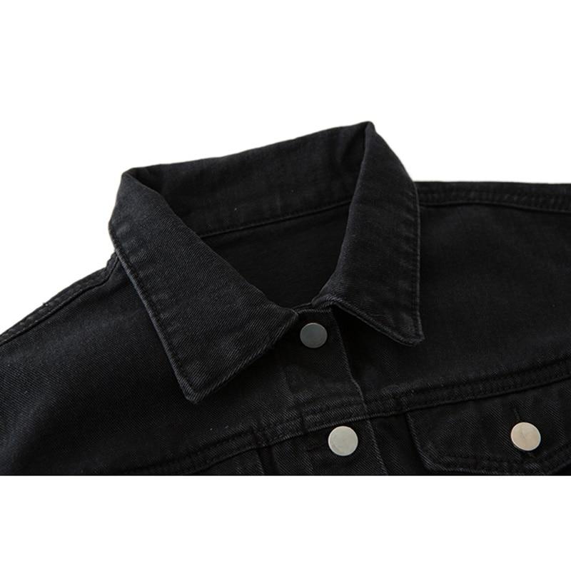 Cropped Denim Jacket-Jean Jackets-Arimonz-Arimonz
