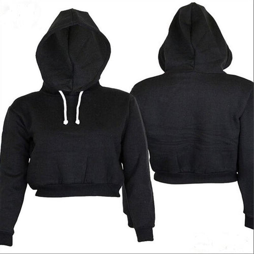 Cropped Hoodie Pullover-Pullovers-Arimonz-Arimonz