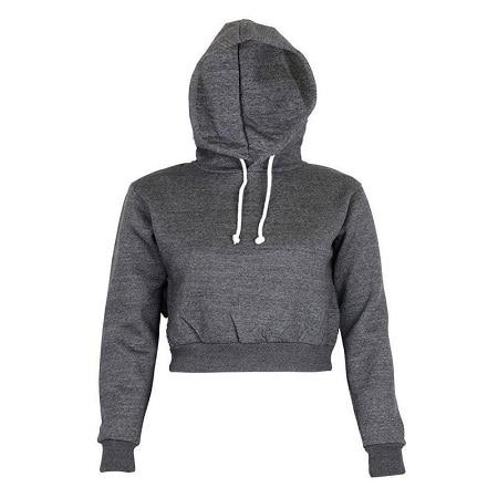Cropped Hoodie Pullover-Pullovers-Arimonz-Deep Gray-S-Arimonz