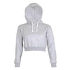 Cropped Hoodie Pullover-Pullovers-Arimonz-White-S-Arimonz