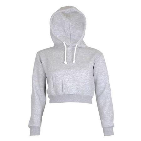 Cropped Hoodie Pullover-Pullovers-Arimonz-White-S-Arimonz