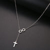 Cross and Infinity Necklaces Pendant For Women Simple Design Necklace Jewelry-Necklaces-Arimonz-Arimonz