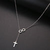 Cross and Infinity Necklaces Pendant For Women Simple Design Necklace Jewelry-Necklaces-Arimonz-Arimonz