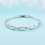 Cross Bangle Charm Bracelet-Braceletes-Arimonz-Arimonz