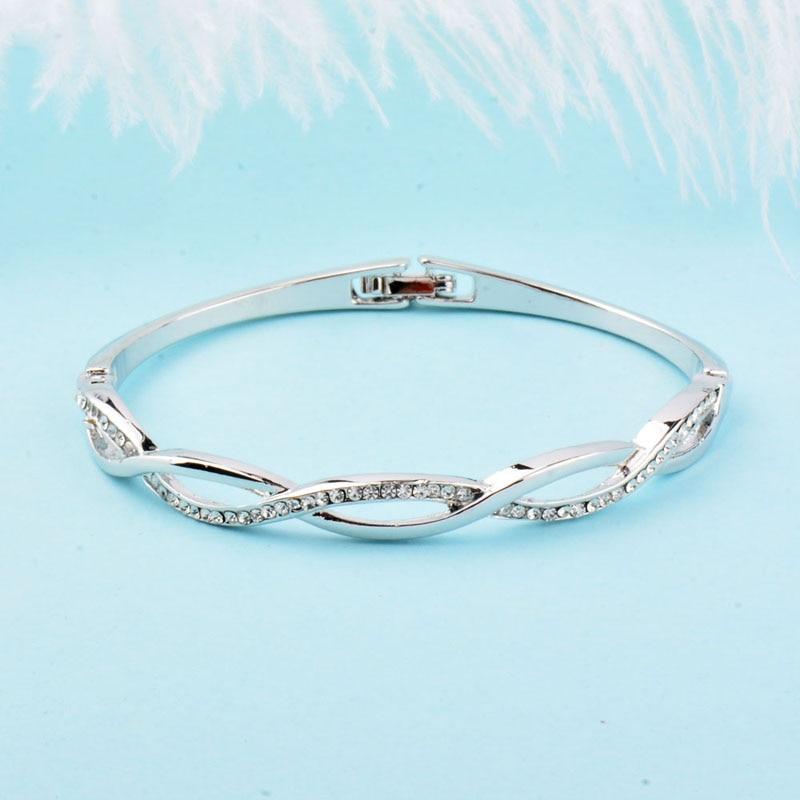 Cross Bangle Charm Bracelet-Braceletes-Arimonz-Arimonz