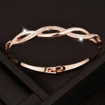 Cross Bangle Charm Bracelet-Braceletes-Arimonz-Arimonz