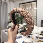 Cross Knot Braid Headband-Hair Accessories-Arimonz-beige-Arimonz