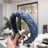 Cross Knot Braid Headband Headwear Wide Side Hair Accessories-Hair Accessories-Arimonz-Arimonz