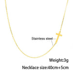 Cross Pendant Necklace for Women Jewelry Choker Necklace-Necklaces-Arimonz-Arimonz