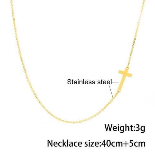Cross Pendant Necklace for Women Jewelry Choker Necklace-Necklaces-Arimonz-Arimonz