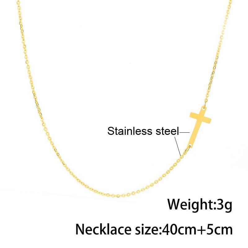 Cross Pendant Necklace for Women Jewelry Choker Necklace-Necklaces-Arimonz-Arimonz