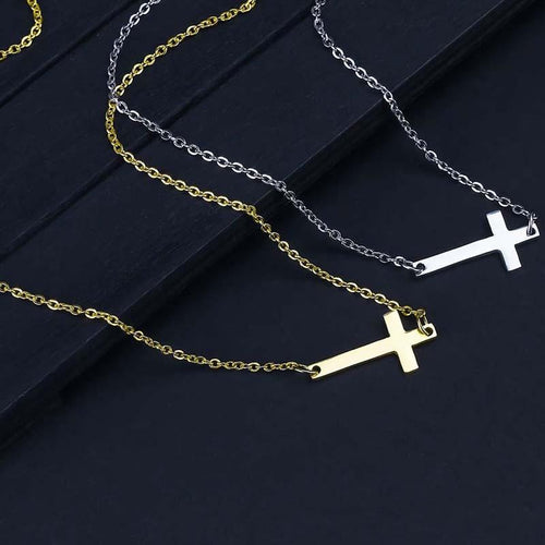 Cross Pendant Necklace for Women Jewelry Choker Necklace-Necklaces-Arimonz-Arimonz