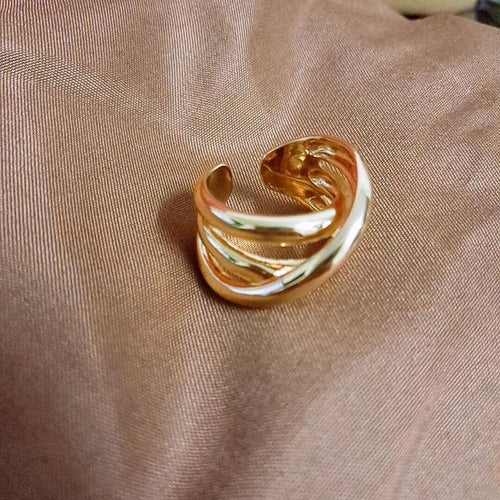 Cross Winding Ring-Rings-Arimonz-Arimonz