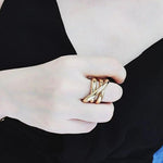 Cross Winding Ring-Rings-Arimonz-Arimonz