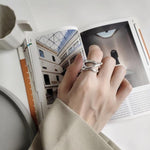 Cross Winding Ring-Rings-Arimonz-Silver-Arimonz