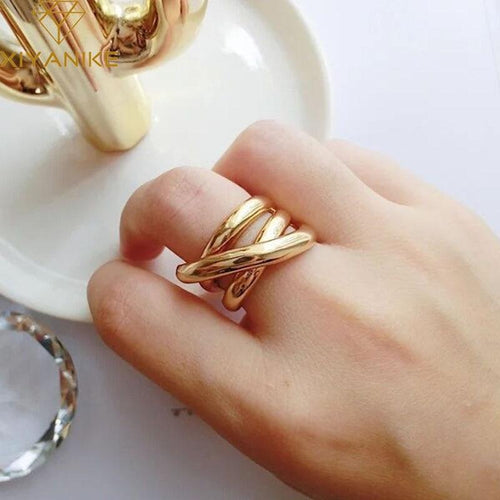 Cross Winding Ring-Rings-Arimonz-Arimonz