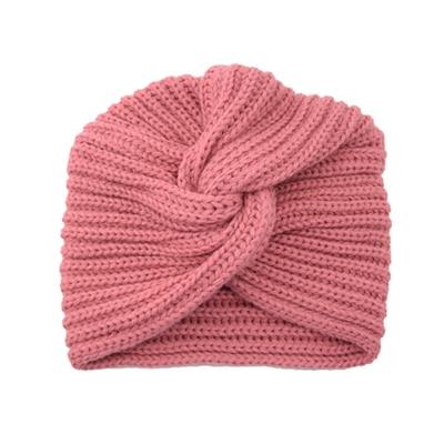 Cross Wrap Knitted Bonnet Hat-Hats-Arimonz-Pink-Arimonz