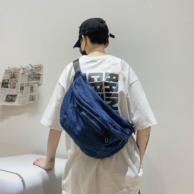 Crossbody Bag Shoulder Bag Denim Women Large Capacity Messenger Bag-Handbags-Arimonz-Arimonz