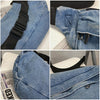 Crossbody Bag Shoulder Bag Denim Women Large Capacity Messenger Bag-Handbags-Arimonz-Arimonz