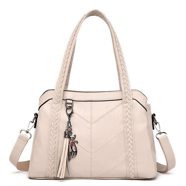 Crossbody Shoulder Bag-Handbags-Arimonz-White-Arimonz