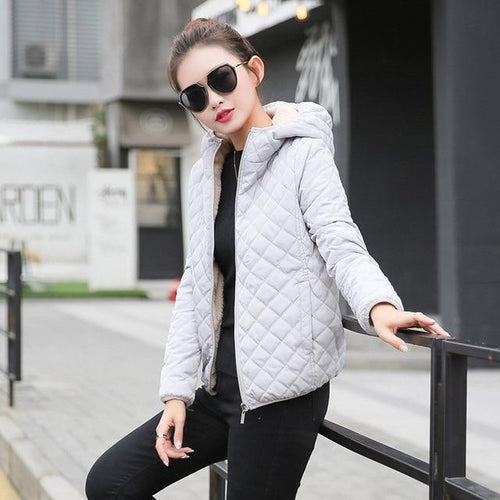 Crossed Padded Jacket-Bomber Coats-Arimonz-Gray-S-Arimonz