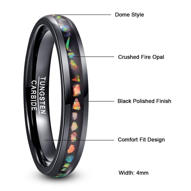 Crushed Fire Opal Ring-Rings-Arimonz-Arimonz