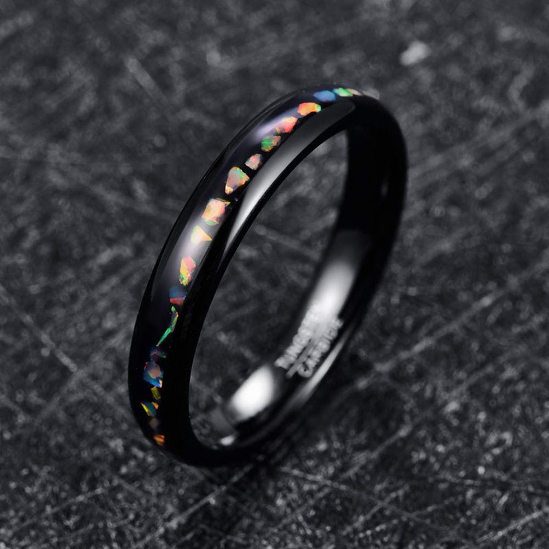 Crushed Fire Opal Ring-Rings-Arimonz-Arimonz