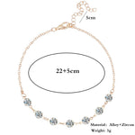 Crystal Anklets For Women Boho Anklet Strap Bracelet on the Leg-Anklets-Arimonz-Arimonz