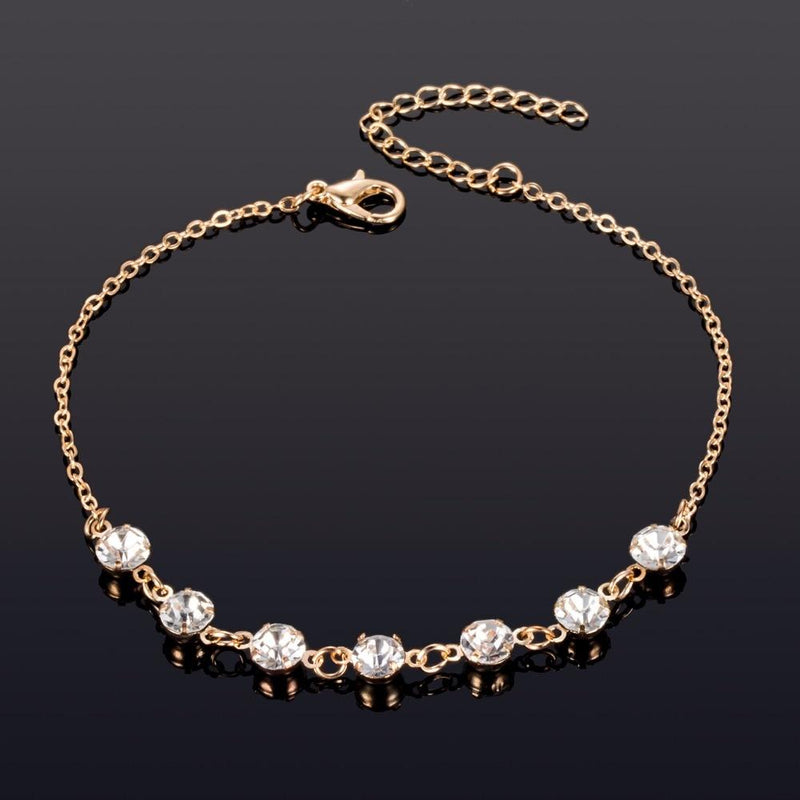 Crystal Anklets For Women Boho Anklet Strap Bracelet on the Leg-Anklets-Arimonz-Arimonz