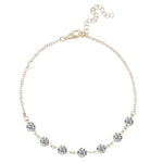 Crystal Anklets For Women Boho Anklet Strap Bracelet on the Leg-Anklets-Arimonz-Silver-Arimonz