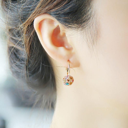 Crystal Ball Earrings-Earrings-Arimonz-Arimonz