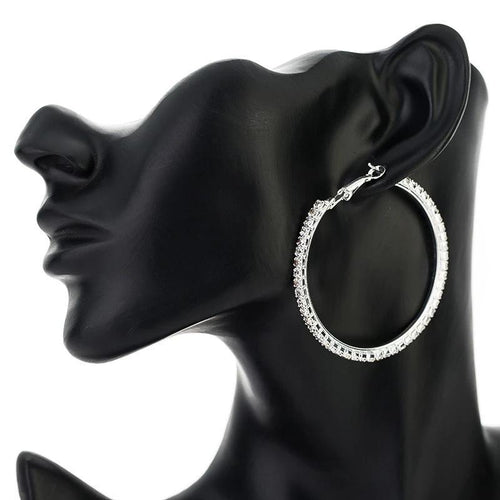 Crystal Earrings Hoops-Earrings-Arimonz-Arimonz