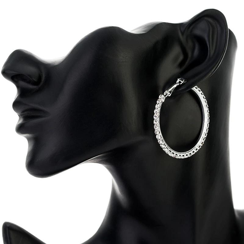 Crystal Earrings Hoops-Earrings-Arimonz-Arimonz