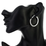 Crystal Earrings Hoops-Earrings-Arimonz-Arimonz