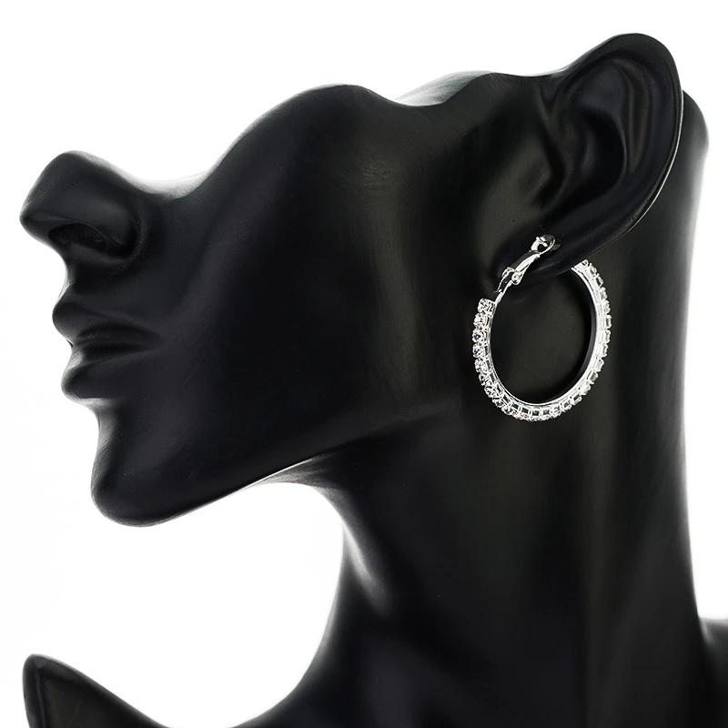 Crystal Earrings Hoops-Earrings-Arimonz-Arimonz