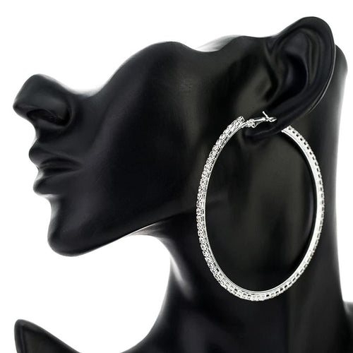 Crystal Earrings Hoops-Earrings-Arimonz-Arimonz