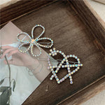 Crystal Flower Shape Hair Clip Pin Women Shiny Rhinestone Hair Clip-Hair Accessories-Arimonz-Arimonz