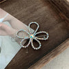 Crystal Flower Shape Hair Clip Pin Women Shiny Rhinestone Hair Clip-Hair Accessories-Arimonz-One flower-Arimonz