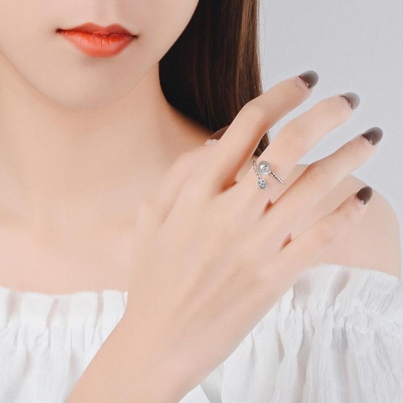 Crystal Heart Fashionable Ring Personality Women Resizable Ring-Rings-Arimonz-Arimonz